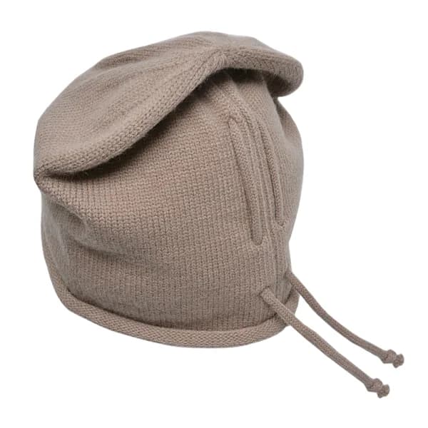 1 Varm Snørestrikket Pullover Lue Tynn Strikket Stablet Lue Varm Pullover Lue khaki