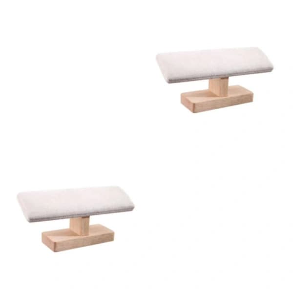 1/2/3/5 Rannekoruteline Korunäyttö Kello Rannekoru Koruteline Beige Sametti 20cm 2Set Beige Sametti 20cm 2Set