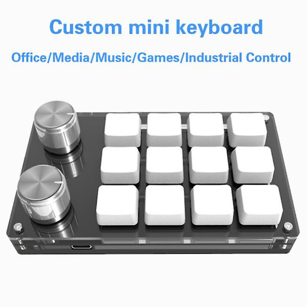 Programmerbar makro tilpasset knott 3/4/12 tastatur trådløs Bluetooth RGB Photoshop spilltastatur mekanisk tastatur hot-swap