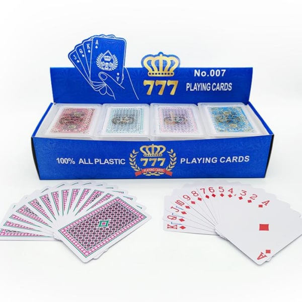/HH/ 2-pack Kortlek - Spelkort - Poker - PVC Vattentäta multifärg