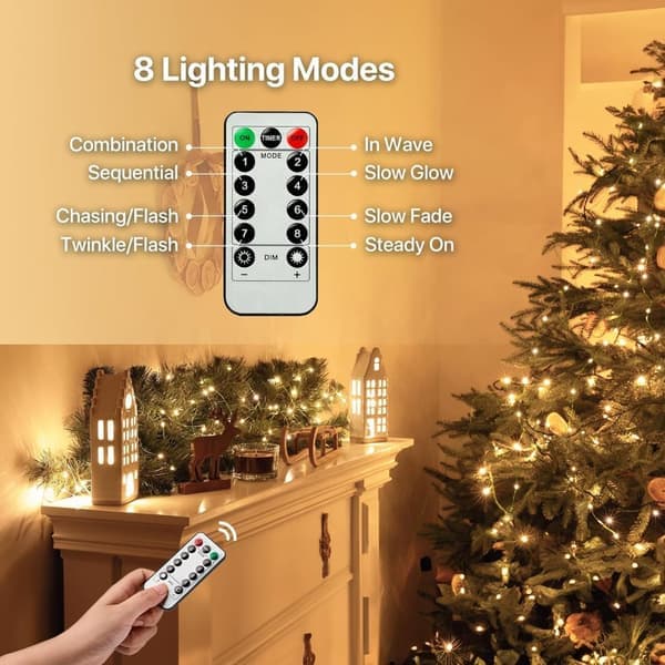 LED String Lights with 550 Warm White LEDs 50 m for Christmas Tree Decoration