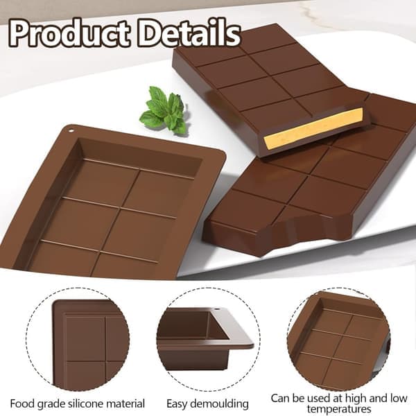 Chokoladeform den dybe/chokoladeforme, BPA-fri, brun