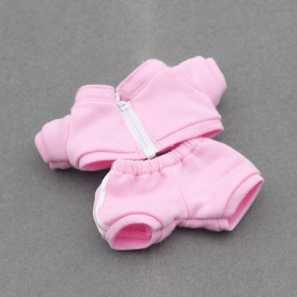 [HH] Dockklänning Outfit Kostym Byxor Dockkläder för Högkvalitativ Labubu Dockkläder Hoodies For 17cm dolls 8
