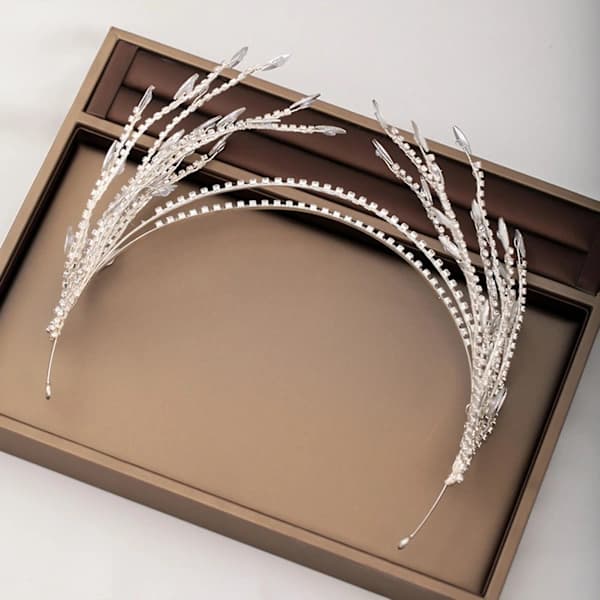 Kvinner Løv Rhinestone Krone Hårbånd Super Fé Allsidig Rhinestone Hodeplagg