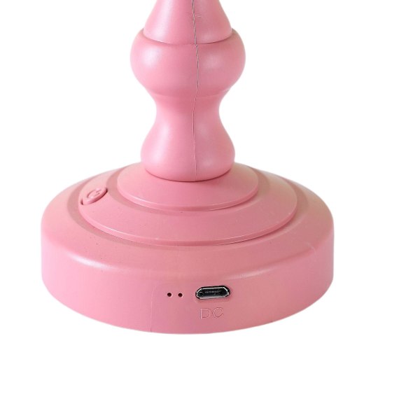Liten skrivebordslampe Lotus skrivebordslampe USB oppladbar dimbar N