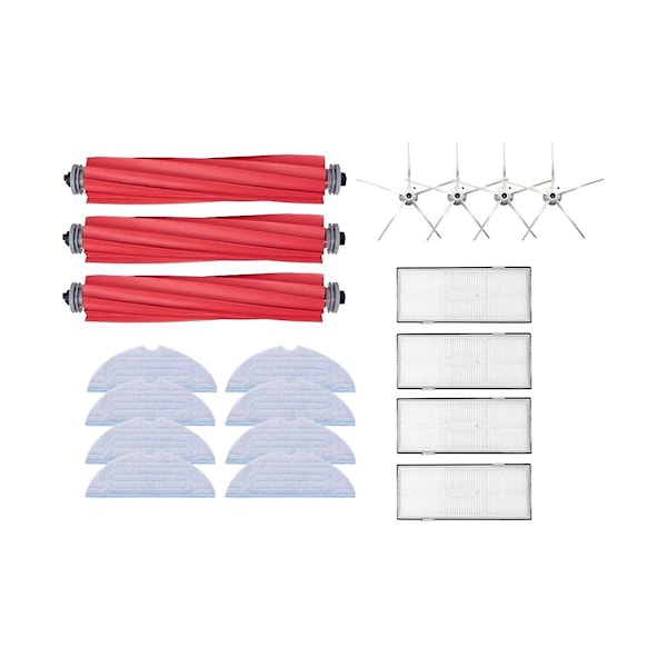 Hepa-filter, huvudsidoborste, moppdukar för S7 S70 S7max S7 Maxv T7s Plus Kit dammsugardelar