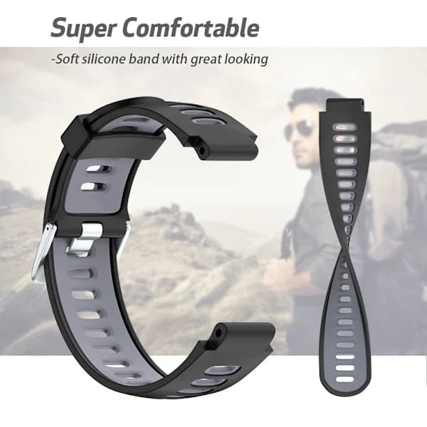 armbånd, Sort, Grå, Forerunner 220, 230, 235, 620, 630, 735XT