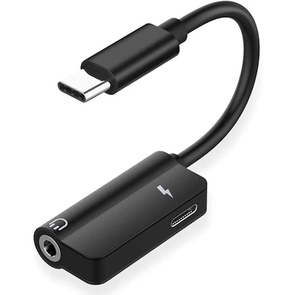 /HH/ 2-i-1 Ladekabel med Lys og Skærmadapter