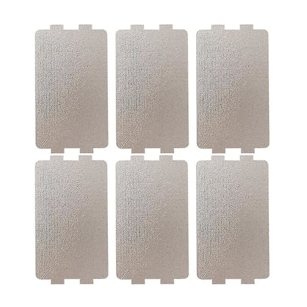 6 kpl mikroaaltouunin levyn suojus, mikroaaltouunin osat uunin aaltojohdinsuoja mikroaaltouunin rapea arkki C[C] 11.6X6.5CM