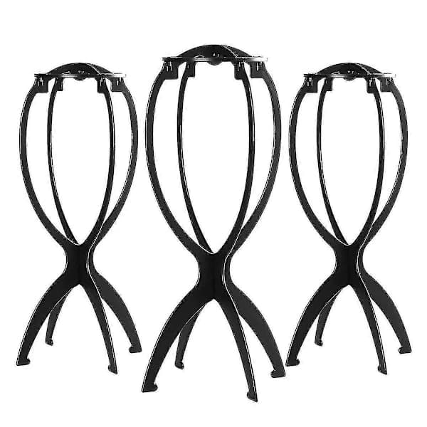 Perukställ för peruker, portabelt perukhuvudställ för kvinnor, 3-pack -