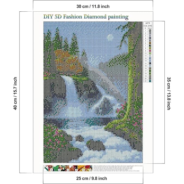 5D skjønnhetsdiamantmaleri dekorasjonssett 30*40cm 13