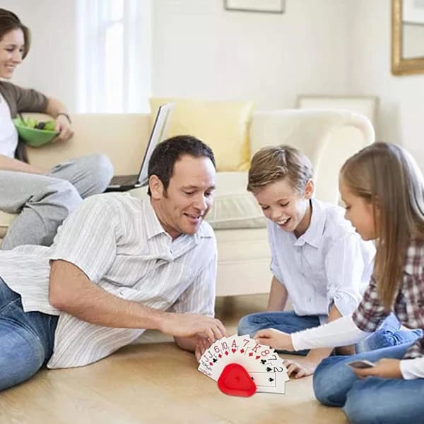 Kortlekshållare, set med 4 spelkortshållare
