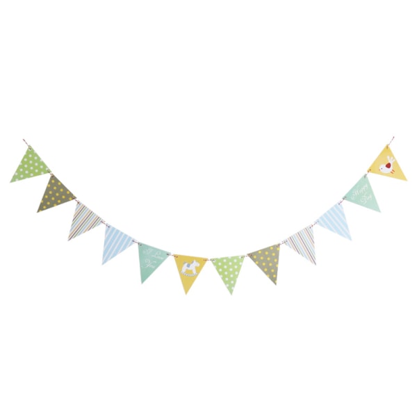 Heminredning Vimplar Holiday Dekorativa flaggor Bunting