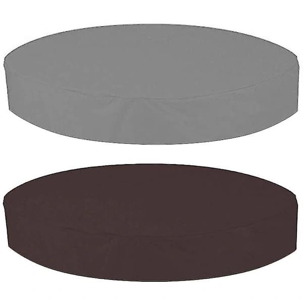 Utomhus Runt Spabadslock Vattentätt Spabadslock Dammskydd Grå 210*30CM