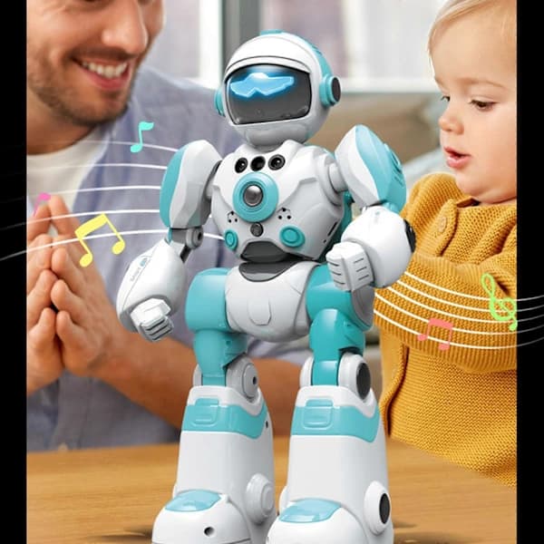 AI Stemmerobot til Børn, Musikdans & RC Programmerbart Legetøj Pink