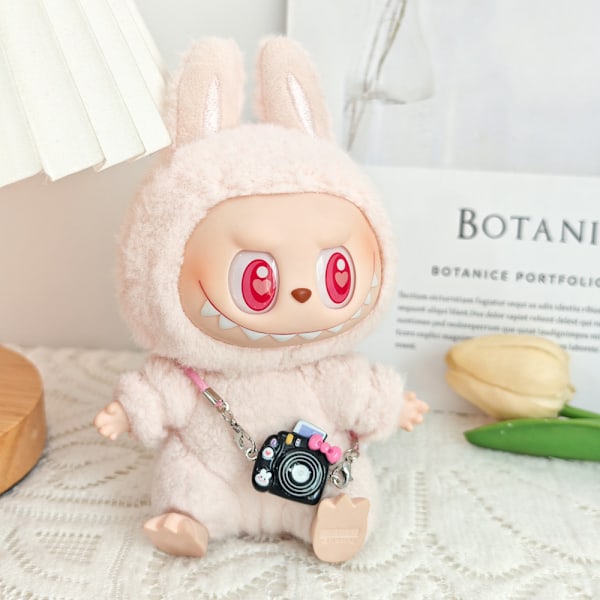 [HH] Flocking Labubu Blind Box Avaimenperä Nuken Vaatteet Nuken DIY Tarvikkeet 15CM Pieni Hirviö Pip Housut Pukeutuminen Only Clothes(No Doll) 21