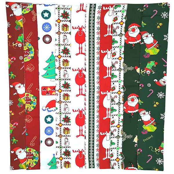 20 Mønstre Jelly Roll Stoff, Forhåndskutte Jelly Roll Stoffstrimler For Quilting, Stoff Jelly Rolls Wit