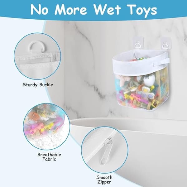 Storage Net for Children's Bath Toys, Toy Storage - Bathroom Storage