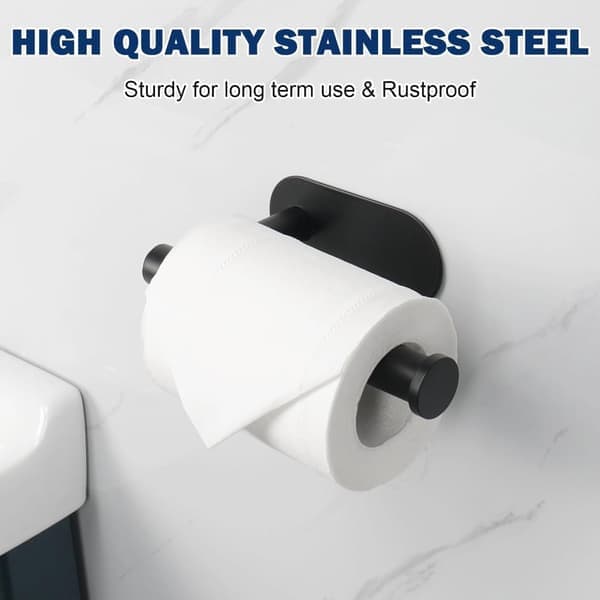 Toiletpapirholder - Mat Sort - 1 stk