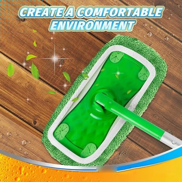 /HA/1 - 6 st Mikrofibermoppduk Rengöringsduk Hemstädning För Badrum Plattmoppar Swiffer Återanvändbar Passform 25x11,5 cm Moppbräda 2 st