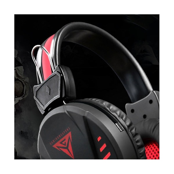 Kablet skrivebordsheadset for dataspill, 3,5 mm kablet headset for spill med mikrofon, e-sport
