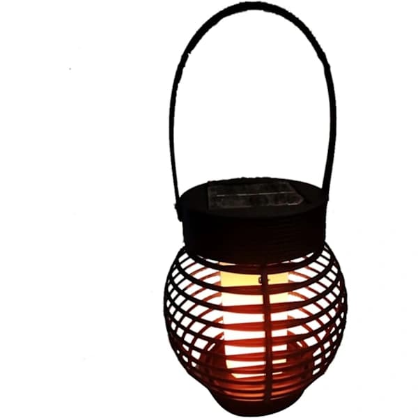 Hængende solcellelampe med flammende lys, udendørs hængende lanterner, solcellefakkel, landskabsdekoration