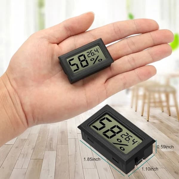 HA~Mini Hygrometer Termometer Pakke - for Bil Drivhus Hjemmekontor Celsius (°C)