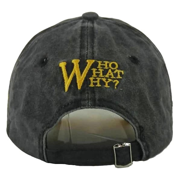 W-bokstav brodert baseballcaps bomull peak cap utendørs solhatt