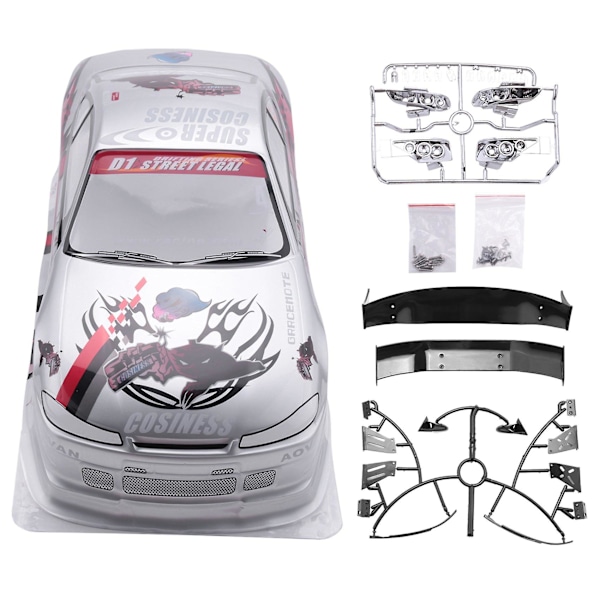 1/10 RC Bil Karosseri Modifikasjon 190mm On Road Drift For S15