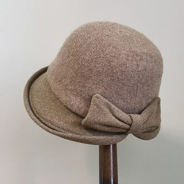 Uld vinterhat dame retro fedora hatte kirkehatte fiskerhat dame filthat bowlerhat