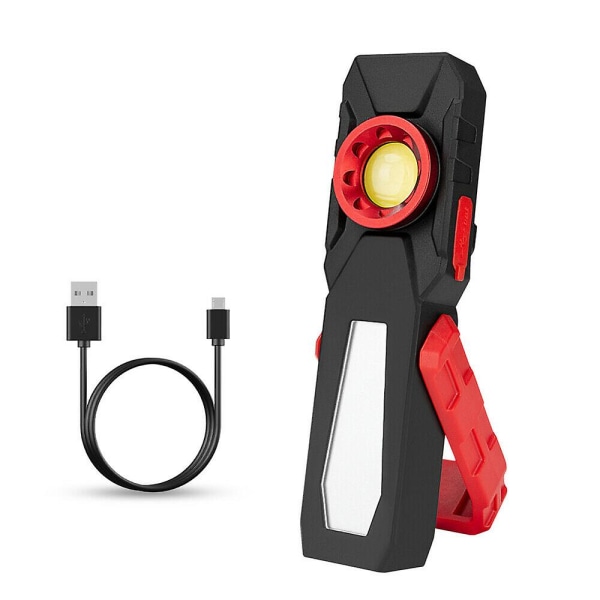 Lys COB LED arbeidslys magnetisk USB oppladbar håndlys nødlys