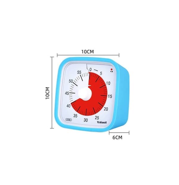 Vekkerklokke med Visuell Minutteller – Regnbuefarget Timer for Barnerom