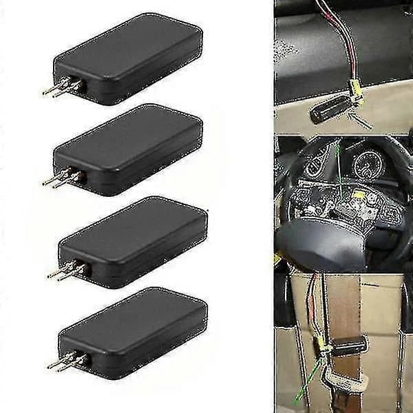 Bil Airbag Simulator Tester Testinstrument Resistor Bypass Fejlfinding 4 stk. Sort)