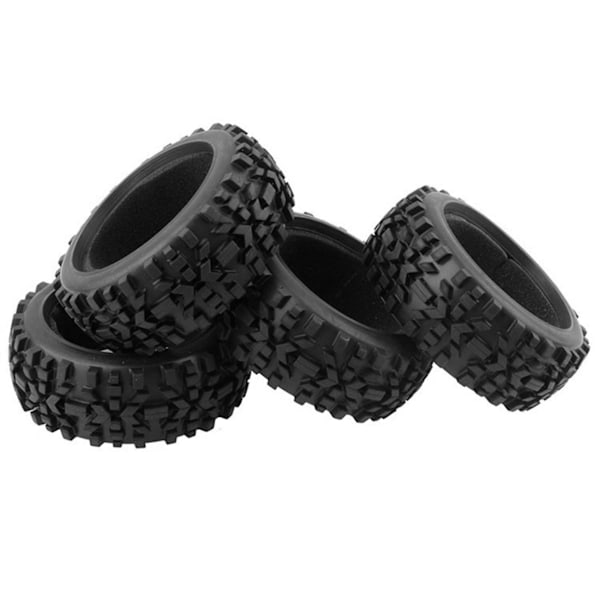4 kpl Rc Buggy -renkaat ja renkaat kuusikulmiolla 17 mm renkaat vanteet 1/8 mittakaavassa maastoauto 1:8 Rc maantieajoon B