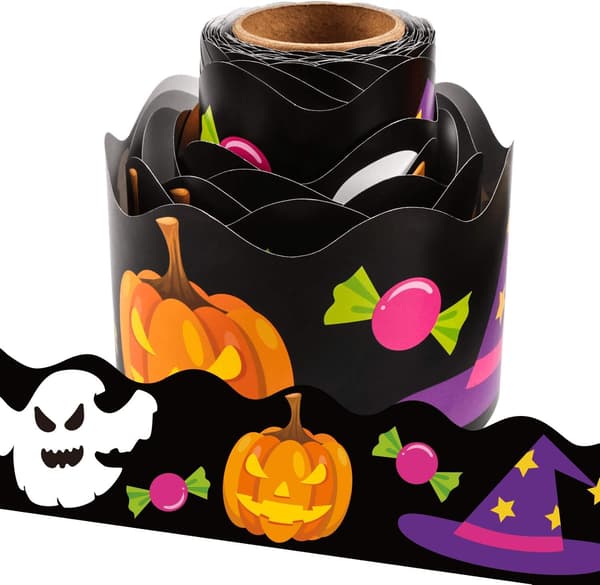 {HH} Halloween Græskar Spøgelses-Bort, 1 stk., 11 m Kammuslingestil