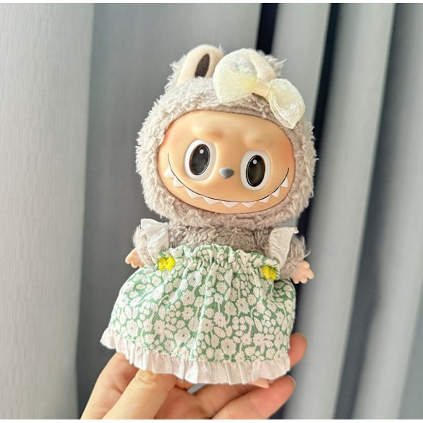 [HH] Kawaii Kläder Outfit Tillbehör för Kpop Labubu Idol Dockor Overall Set Kläder 43