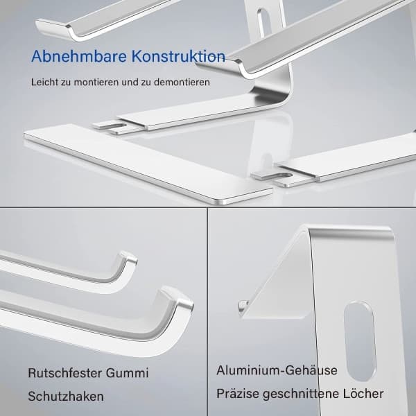 Laptopstativ, Ergonomisk, Stativ Kompatibelt med Laptop
