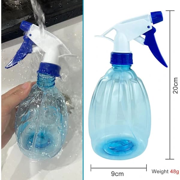 HA~3 Stycken 500ML Sprayflaskor Tomma Påfyllningsbara Flaskor, Återanvändbara Sprayflaskor i Plast för Trädgårdsarbete, Hem, Frisering