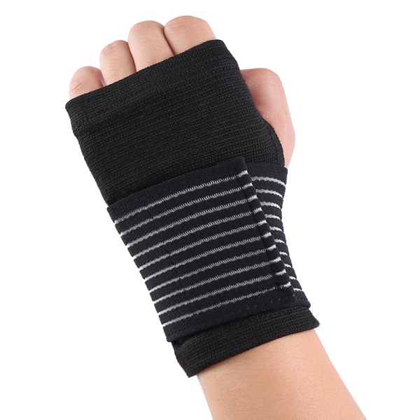 Tryckavlastande handflatsskydd, 1 par, nylon , svart, 15 cm