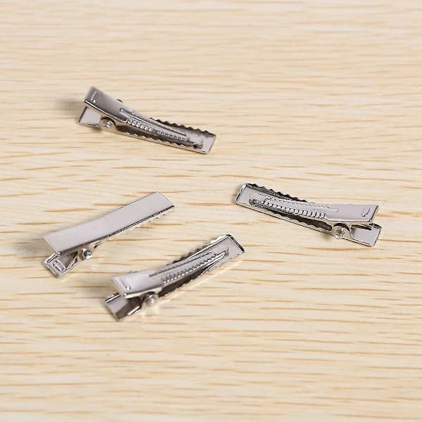 50 stk Mini Clips For Hår DIY - Sølv