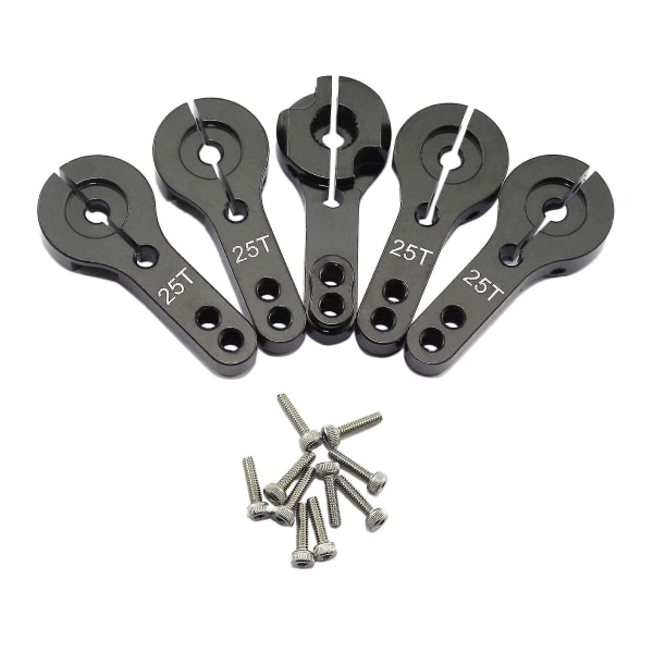 10-pack 25t servohorn i aluminiumlegering, standard RC-servoprodukter, styrarmsats för RC-bilrobot B