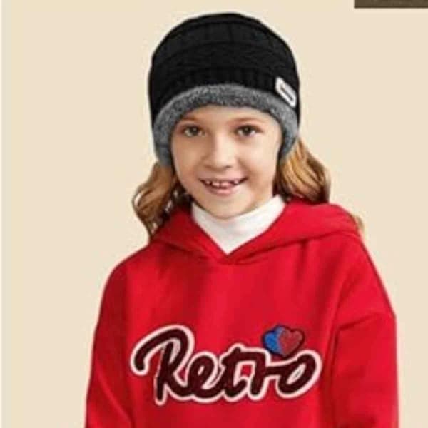 Vinterlue og skjerf for gutter og jenter (5-14 år) Slouchy Beanie Vindtett Varm Strikket Snø Infinity Skjerf Skull Cap
