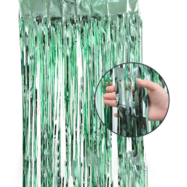100x200cm Juhlaverho Kiiltävä Yksivärinen Alumiininen Liimareunainen Verho Juhliin