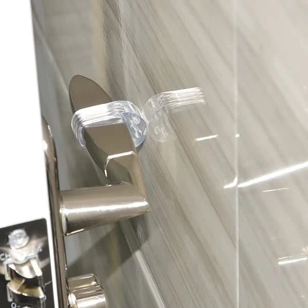 8 stk Dørstopper for Håndtak - Transparent