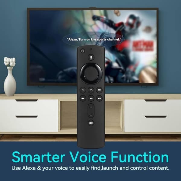 Applicera på L5B83H Smart TV Röstfjärrkontroll för Amazon 2:a 3:e Gen Fire Stick 4K Cube