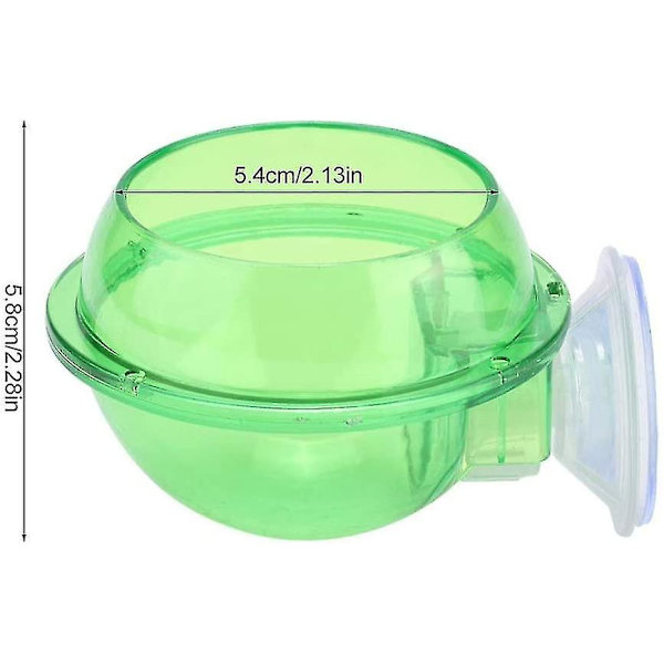 Sugkopp Anti-escape Reptil Matbolle Transparent Orm Levende Fôrbeholder