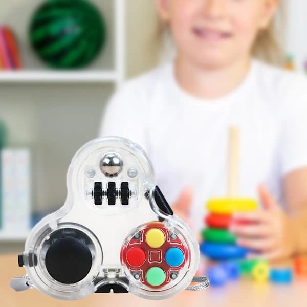 Naievear Fidget Pad Legetøj Stress Relief Levende Farve Finger Fleksibilitet Hånd Legetøj Fidget Pad Til Afslapning Blå