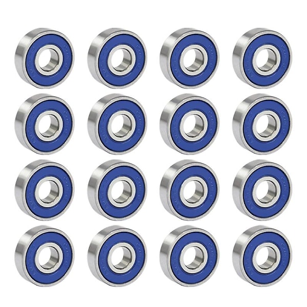 16 st Professionella friktionsfria Abec 9 Skateboard Roller Wheels Hög precision axlar Lagerstål