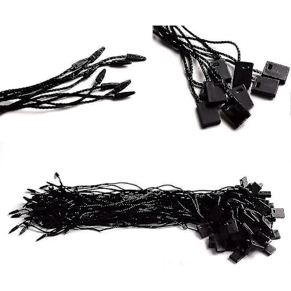 1000 kpl Ripustuslappunaru, Nylon Snap Lock Pin Loop -kiinnityskoukkunauha Helppo Nopea