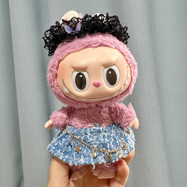 [HH] Kawaii Kläder Outfit Tillbehör för Kpop Labubu Idol Dockor Overall Set Kläder 29